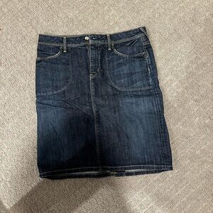 Banana Republic Dark Blue Denim Pencil Skirt